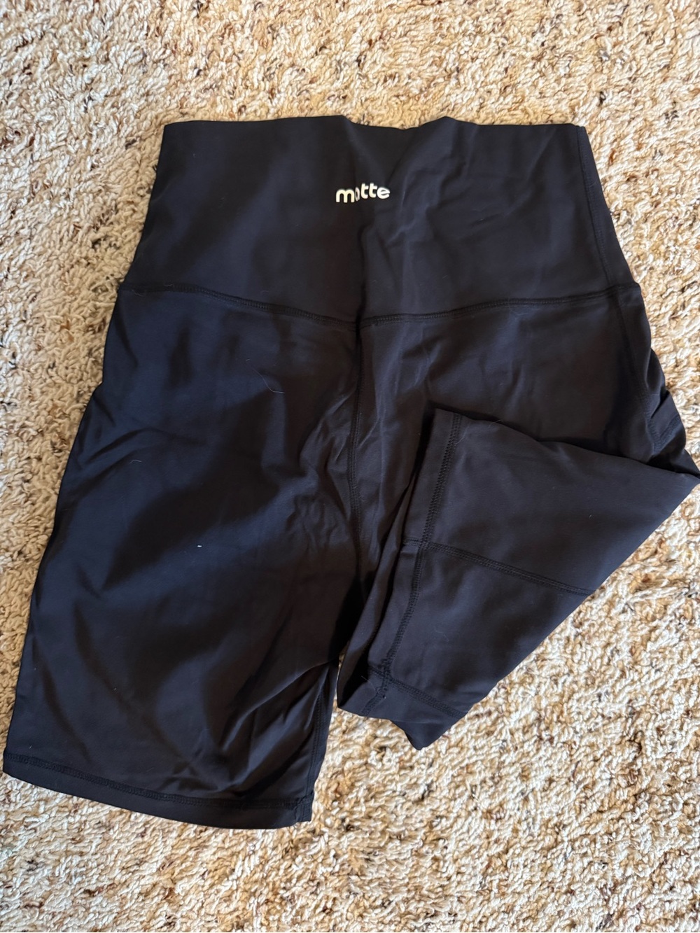 mitte Black High-Rise Athletic Bike Shorts